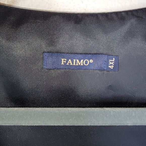 Faimo Men's Paisley Floral Suit Vest Sixr 4xl - Picture 5 of 5